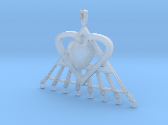 Extra large Pi Heart for arts and crafts 3d printed