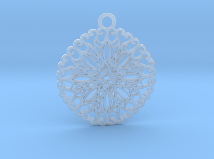 Ornamental pendant no.5 3d printed