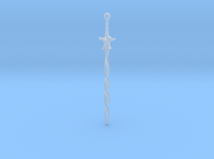 Firelink Coiled Sword 3d printed