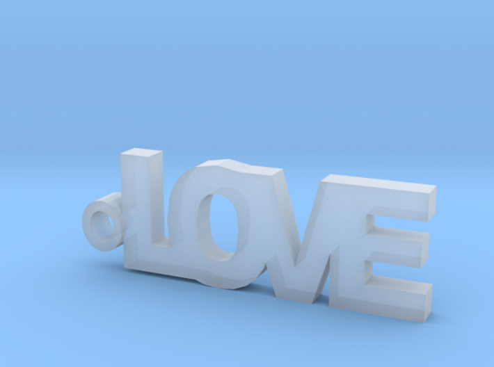 Love Keychain 3d printed