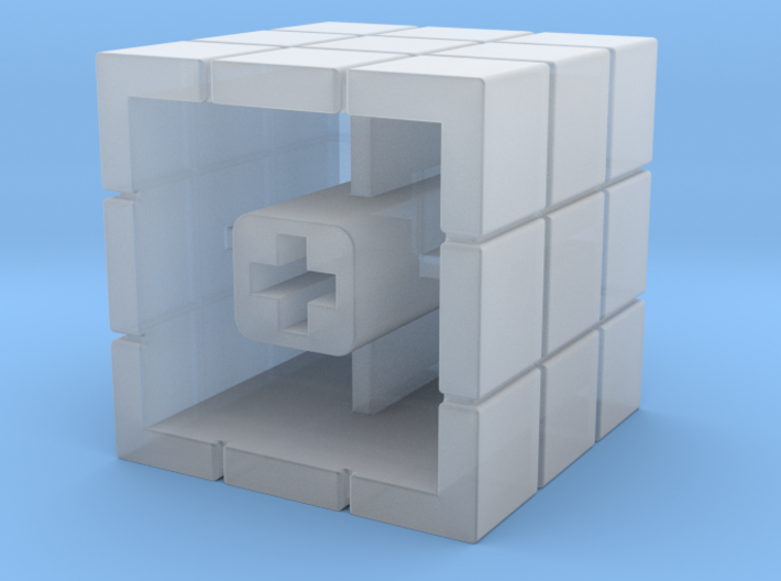 Artisan Cherry keycap Rubiks Cube 3d printed