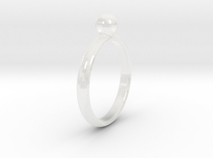 ring pearl all sizes 3d printed