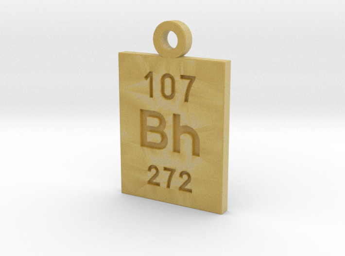 Bh Periodic Pendant 3d printed