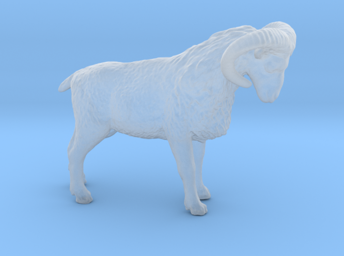 S Scale (1:64) Bighorn Sheep Ram 3d printed