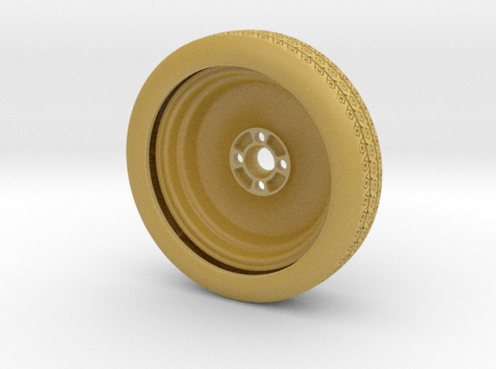 Spare Wheel (Complete) for Eaglemoss Delorean 3d printed 
