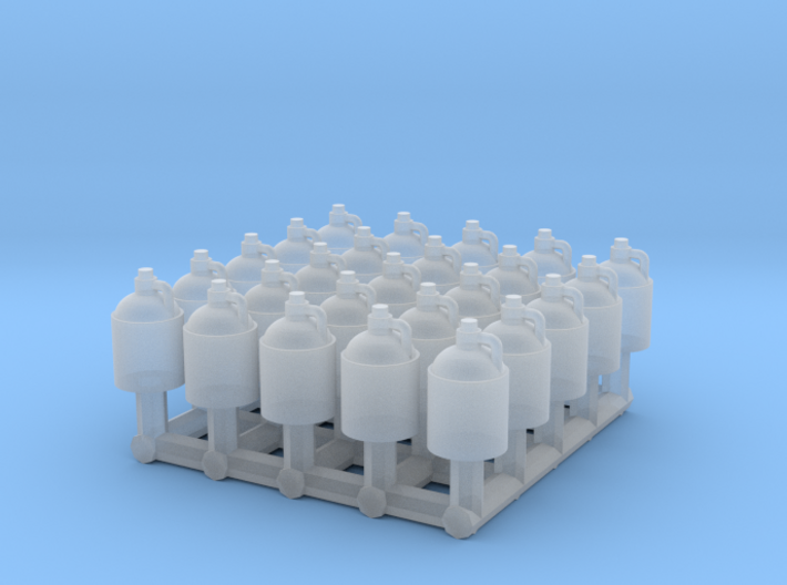 HO scale moonshine jugs 3d printed