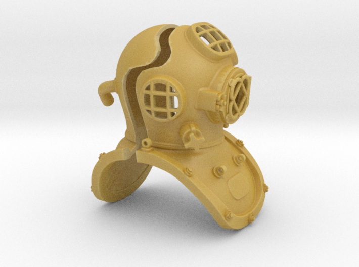 12th scale diving helmet 3d printed 