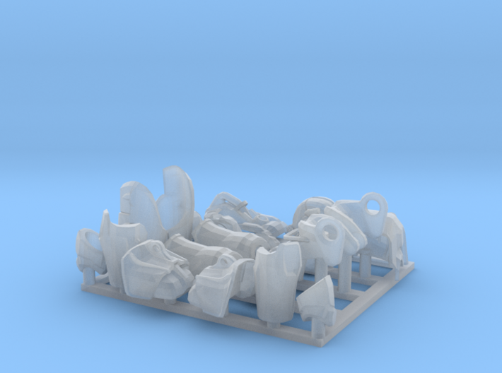 Exoskeleton armour parts 3d printed