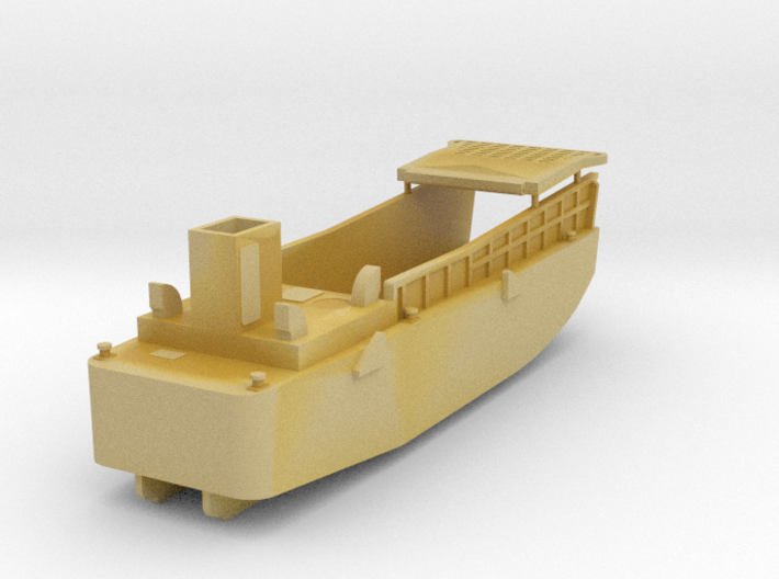 LCM3 Scale 1:200 Landing Craft with pivot hinge po 3d printed 