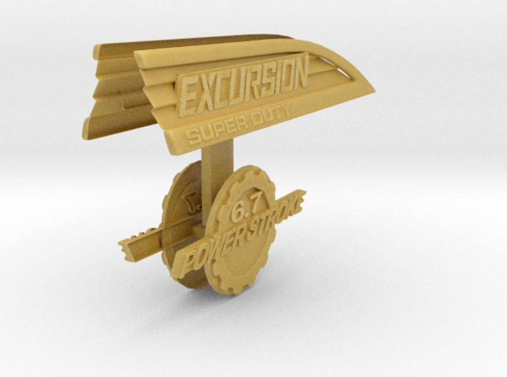 1/10 Ford Excursion Emblem Set Fenders 3d printed