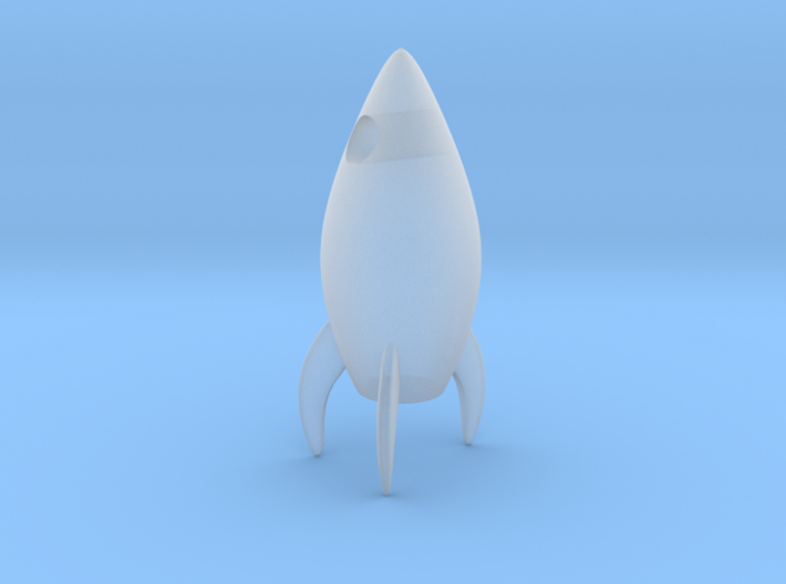 Rocket pendant 3d printed