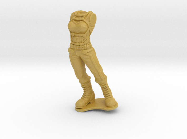Anthropomorphic female light armor reptile (HSD mi 3d printed 