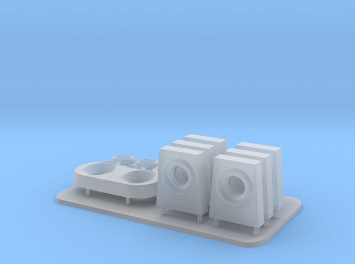 1/96 scale Lewis and Clark Stern Parts 3d printed