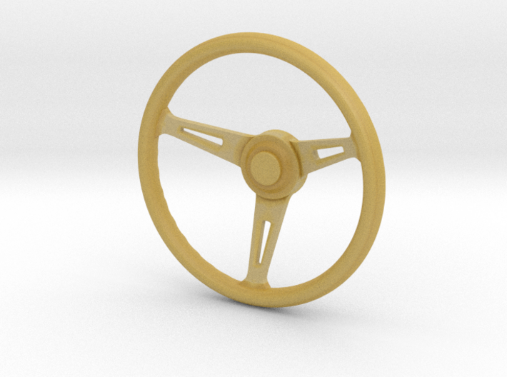 1:12 Three spoke Steering Wheel 3d printed