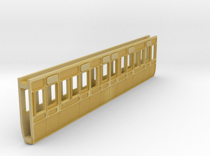 4mm scale GWR S5 third 4 compartment carriage side 3d printed 