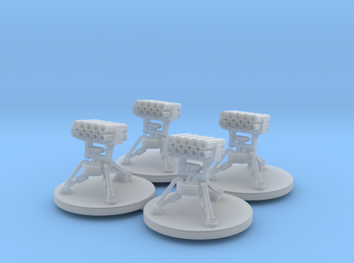 Infantry Anti Vehicle Turret - 4 Turrets 3d printed