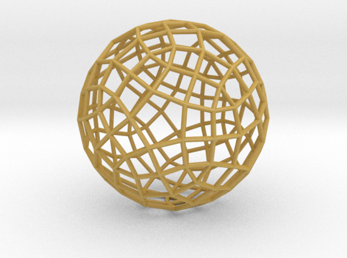 Generalized rhombicosidodecahedron 3d printed