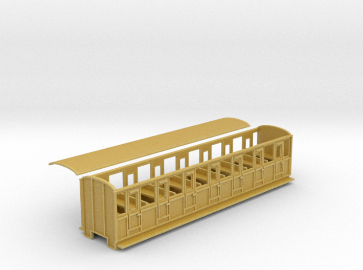 WHR Ashbury all 3rd coach NO.23 FR condition 3d printed