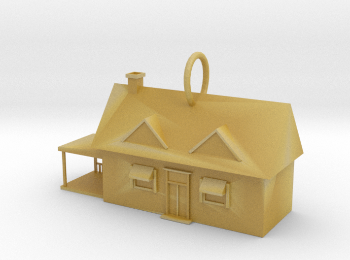 Mister rogers house keychain ornament 3d printed