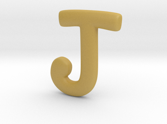 Cosplay Charm - Letter J Necklace Charm (no loop) 3d printed