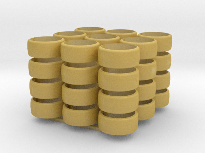1/64 scale tires sets (9 sets) 3d printed