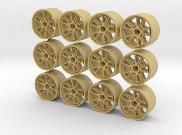 Fifteen52 Outlaw 001 rims for Hot Wheels (9mm) 3d printed