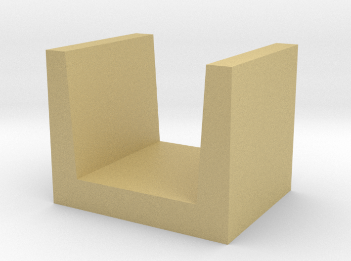 U-shaped Block concrete 3d printed 