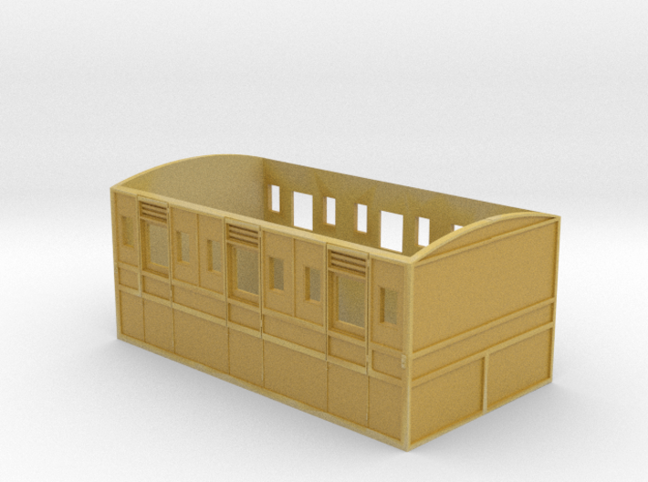 GWR early third coach 3 compartment 3d printed