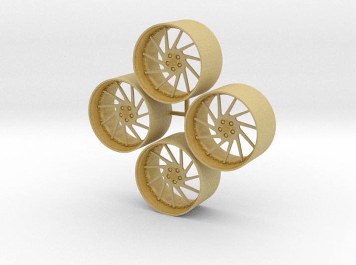 20'' Forgiato Direzione wheels in 1/24 scale 3d printed