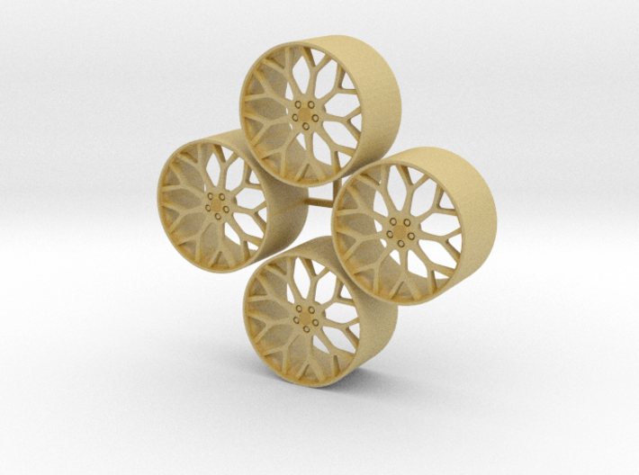 20'' Forgiato Drea wheels in 1/24 scale 3d printed