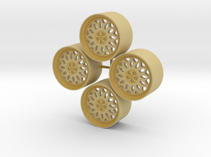 20'' Forgiato Grano wheels in 1/24 scale 3d printed