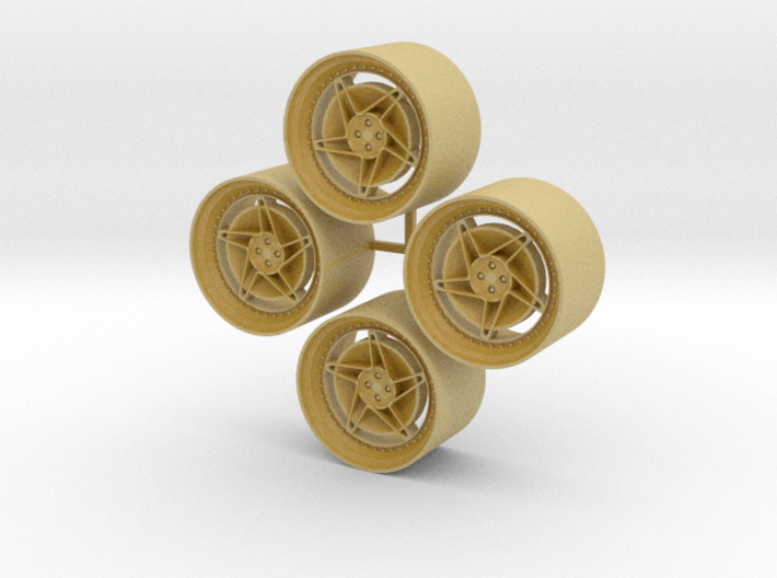 18'' Rotiform CHD-T wheels in 1/24 scale 3d printed