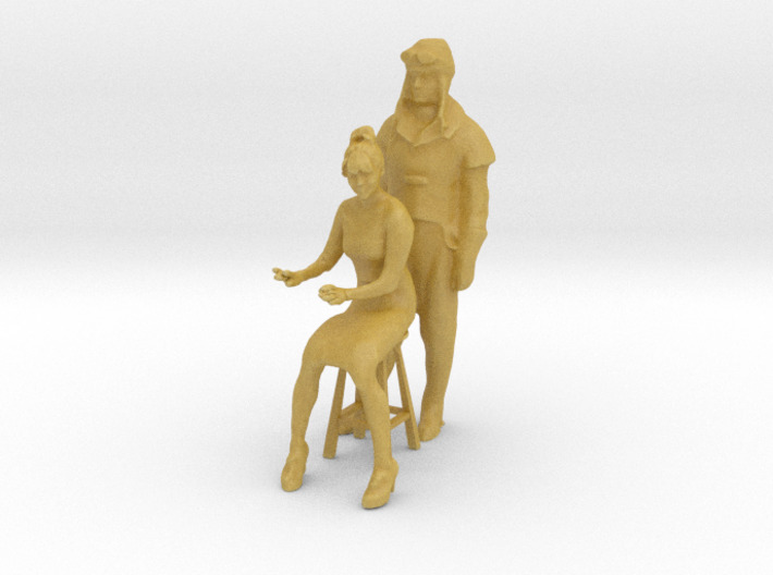 Printle CH Couple 874 - 1/87 - wob 3d printed 