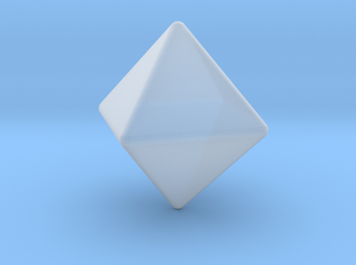 Octahedron 1 inch - Rounded 2mm 3d printed
