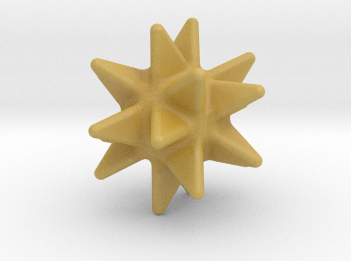 Great Stellated Dodecahedron - 10 mm - Rounded V2 3d printed
