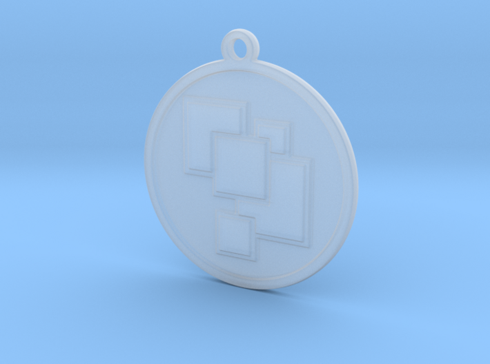 Geometric pendant 3d printed