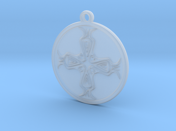 Abstract pendant 3d printed