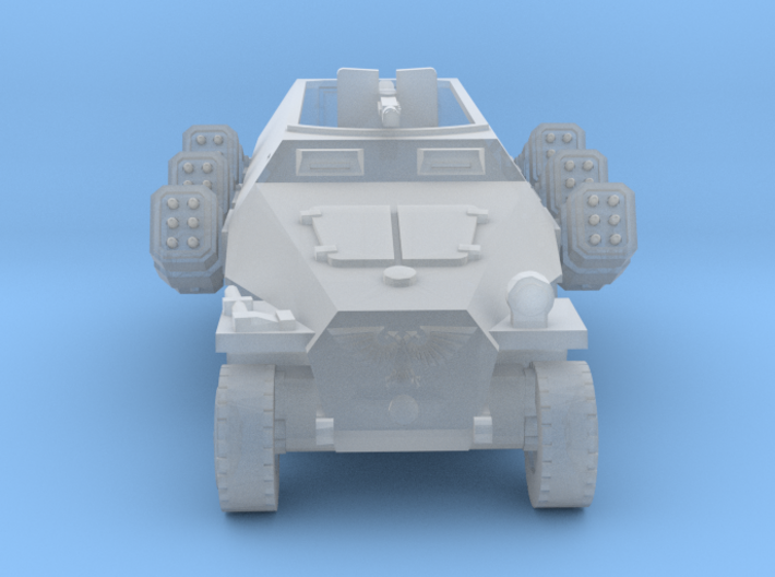 Half Track Rocket Launcher with Badge 3d printed
