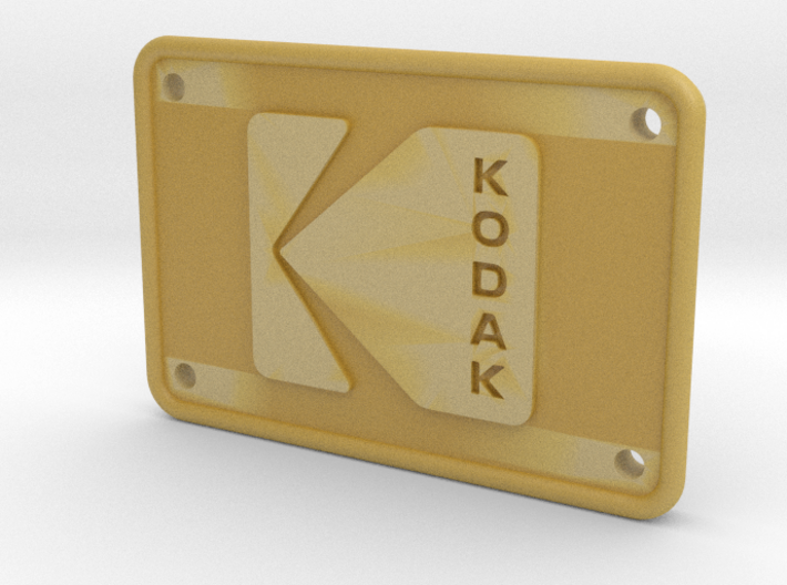 Kodak Logo Patch - Holes 3d printed