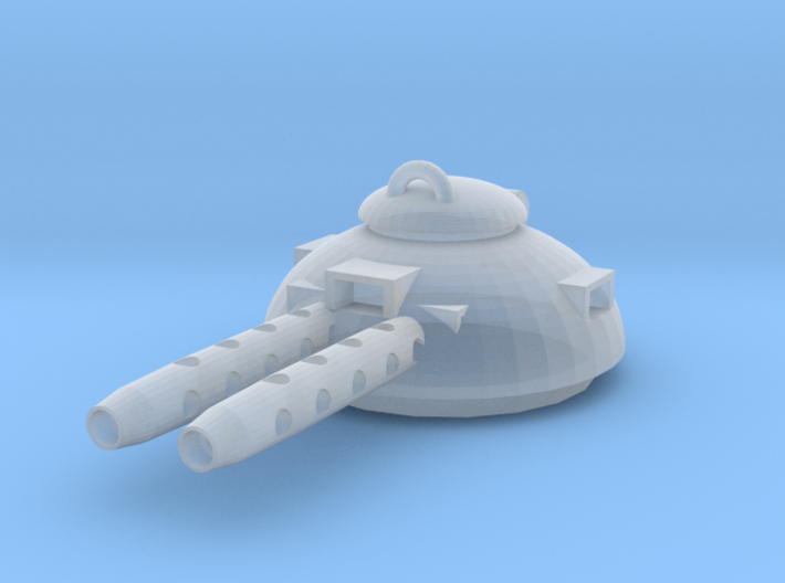Design 2 double MG turret 3d printed