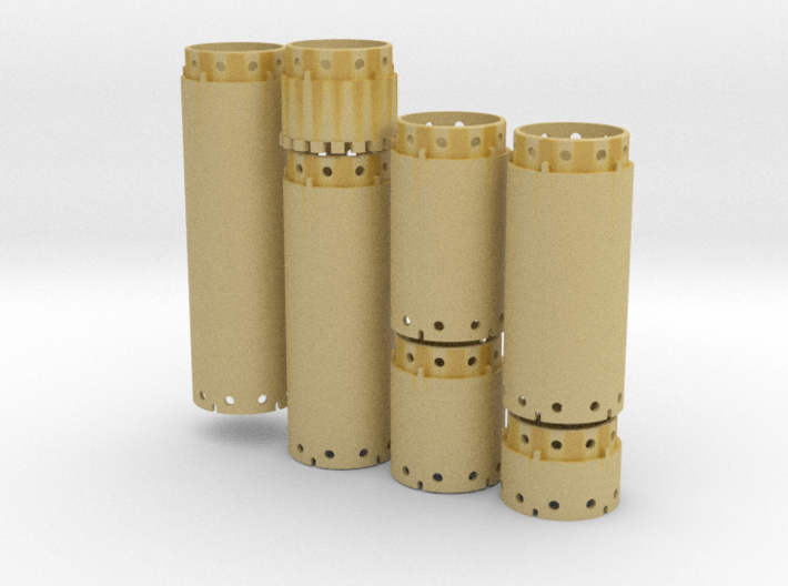 casing set DN2000 - scale 1/87 3d printed