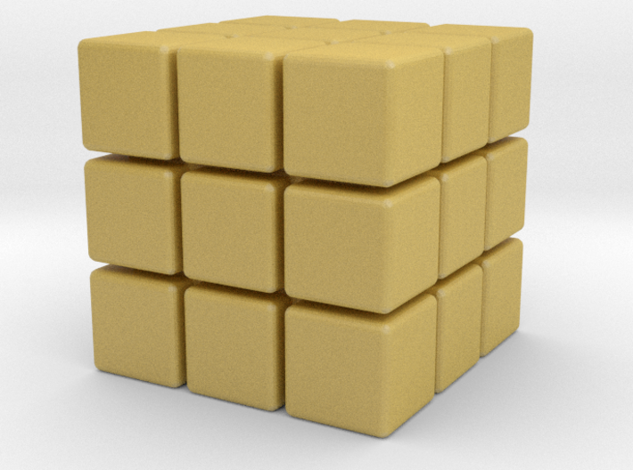 27 Cubes Geometry - Rubiks Cube 3d printed