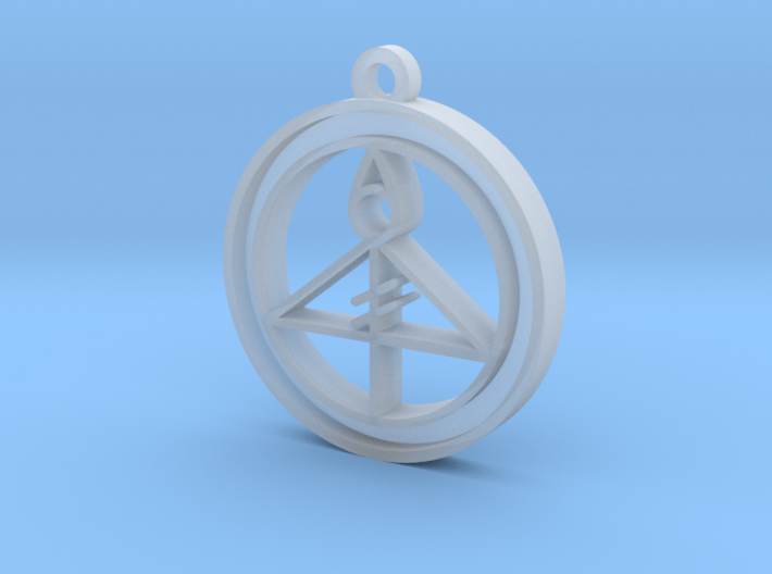 Owl House Light Glyph Pendant (Hollow) 3d printed