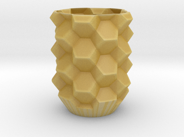 Truncated Octahedron Cup 3d printed