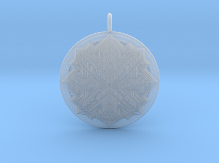 Snowflake Mandala pendant 3d printed