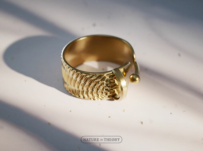 Wave-Particle Duality ✦ Wrap Ring ✦ Sizes 5-7.5 3d printed