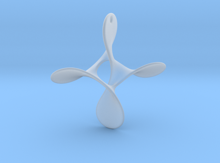 Astroid knot pendant 3d printed