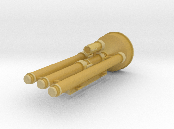 Tremie pipe set for 2000mm piles - scale 1/87 3d printed