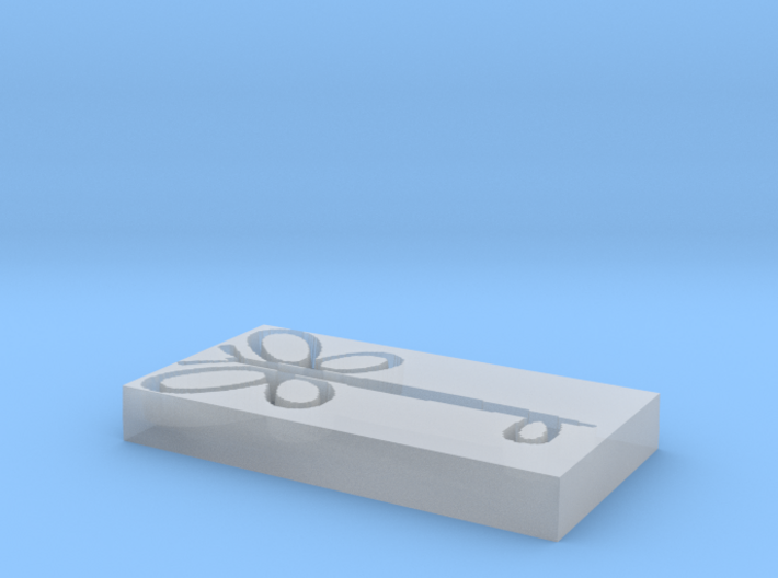 Fluttershy Key Mold 3d printed