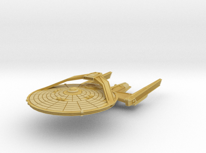 Federation Ulysses Class Dreadnought, 1/7000 3d printed 